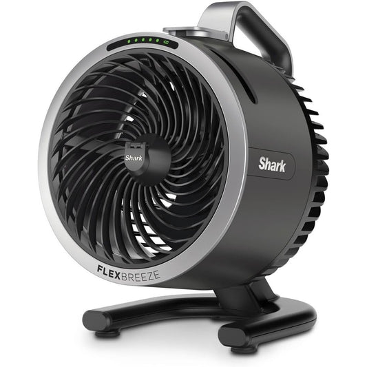 277338 - SHARK FlexBreeze HydroGo – Ventilator i fuqishëm për mjegullim, ftohje për brenda dhe jashtë, 5 shpejtësi, i qetë dhe i qëndrueshëm, me dhe pa kabllo, kompakt dhe i lehtë