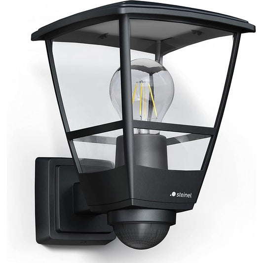 208227 - STEINEL L 10 S - Dritë e Zezë Muri për Jashtë me Detektor Lëvizjeje 180°, Dritë Klasike Muri për Jashtë, E27, Fener për Hyrjen e Shtëpisë