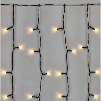 219156 - Perde Dritash Standarde 1m e Sistemit EMOS Connect, Varg Dritash Krishtlindjesh me 100 LED, IP44, E Bardhë e Ngrohtë