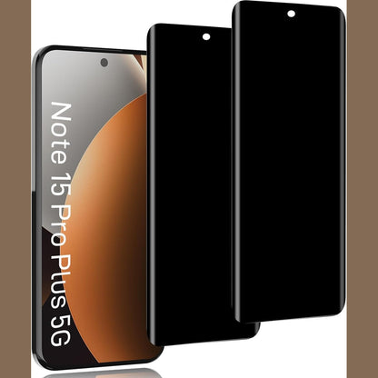 277056 - IBETEK Mbrojtës Ekrani për Xiaomi Redmi Note 15 Pro Plus+ 5G, Pako me 2 copë, Mbrojtës Ekrani prej Xhami të Temperuar Anti-Spy, i Zi për Privatësi