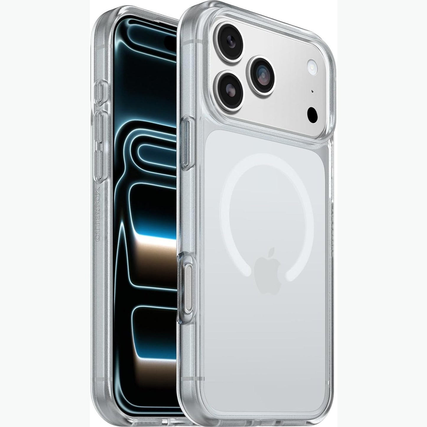 266515 - OTTERBOX REACT SERIES, Mbështjellëse MagSafe për iPhone 17 Pro Max, Rezistente ndaj goditjeve, Rezistente ndaj rënieve, Ultra e hollë, Mbrojtje e hollë, e testuar në gradë ushtarake, Transparente.