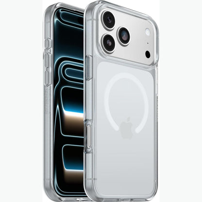 266515 - OTTERBOX REACT SERIES, Mbështjellëse MagSafe për iPhone 17 Pro Max, Rezistente ndaj goditjeve, Rezistente ndaj rënieve, Ultra e hollë, Mbrojtje e hollë, e testuar në gradë ushtarake, Transparente.