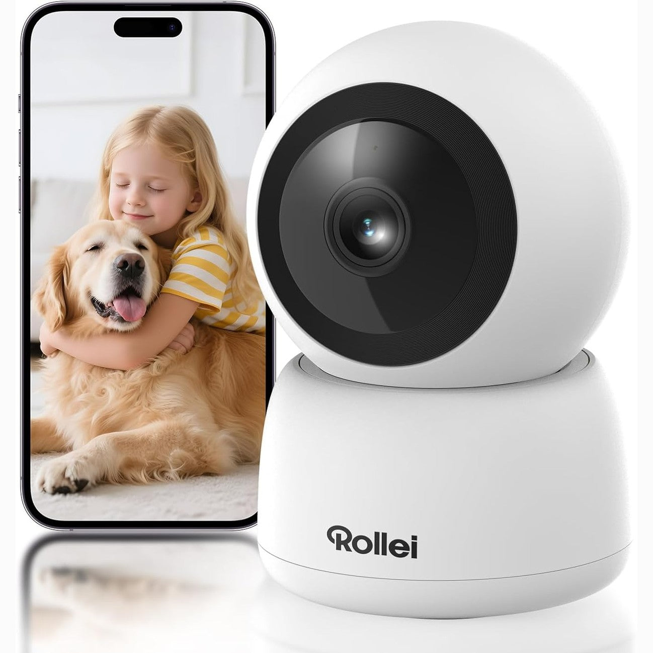 288651 - ROLLEI Kamerë sigurie 360° IPC-88, 1080p me zbulim lëvizjeje, pamje nate dhe audio dypalëshe