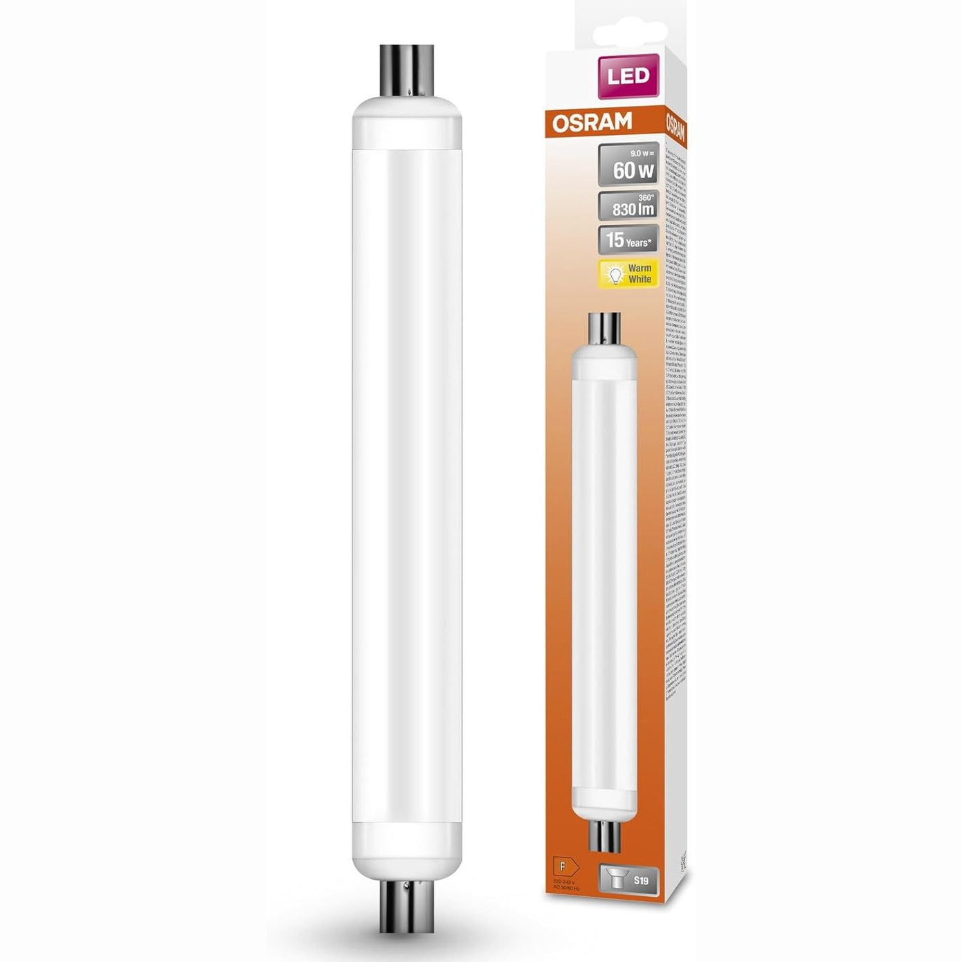 220006 - OSRAM LED i qëndrueshëm Special S19 FR 60, 9W, 830lm, 2700k, dritë e bardhë e ngrohtë