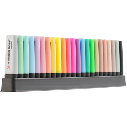 268682 - STABILO BOSS ORIGINAL - Shënues - Set Tavoline x 23 Shënues - 8 fluoreshente + 8 pastel + 6 ngjyra natyrale + 1 shënues i zi