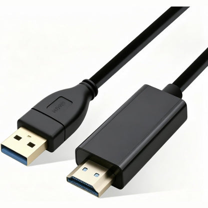 310347 - KABLO USB 3.0 NË HDMI, KABLO KONVERTUESI USB NË HDMI, NEVOITET INSTALIMI I DRAJVERIT, 1.8 M, LIDHËS 1080P FULL HD PËR MONITOR, PËR PC, LAPTOP, HDTV, WINDOWS 7/8/10