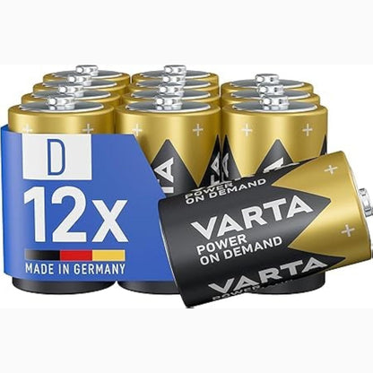273650 - Bateri VARTA D Mono, pako me 2 bateri, Alkaline, ideale për aksesorë kompjuteri dhe pajisje inteligjente për shtëpinë