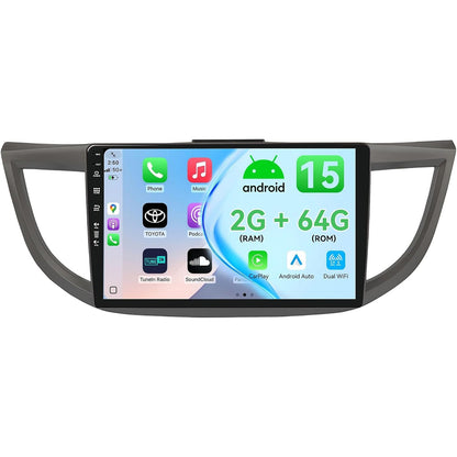 276055 - MSD Radio Makine 10.1 inç 2GB+64GB për Honda CRV (2012-2016) | CarPlay pa tel Android Auto | Radio Navigimi GPS me Android 15 | Timoni WiFi DSP DAB Bluetooth 5.0 | Kamera e pasme | 2 DIN
