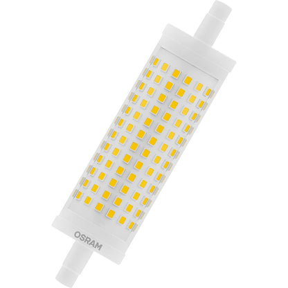 185828 - OSRAM Llambë LED me Tub bazë R7s, Zëvendësim për Llambë 50W, 17.50W, Ngjyra e Bardhë e Ngrohtë (2700K)