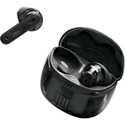 267819 - JBL Kufje Tune Flex Ghost 2, pa tel Bluetooth në vesh me anulim zhurmash, kohë riprodhimi 48 orë, rezistente ndaj ujit dhe pluhurit IP54, lidhje me shumë pika, dizajn ergonomik, Black Ghost
