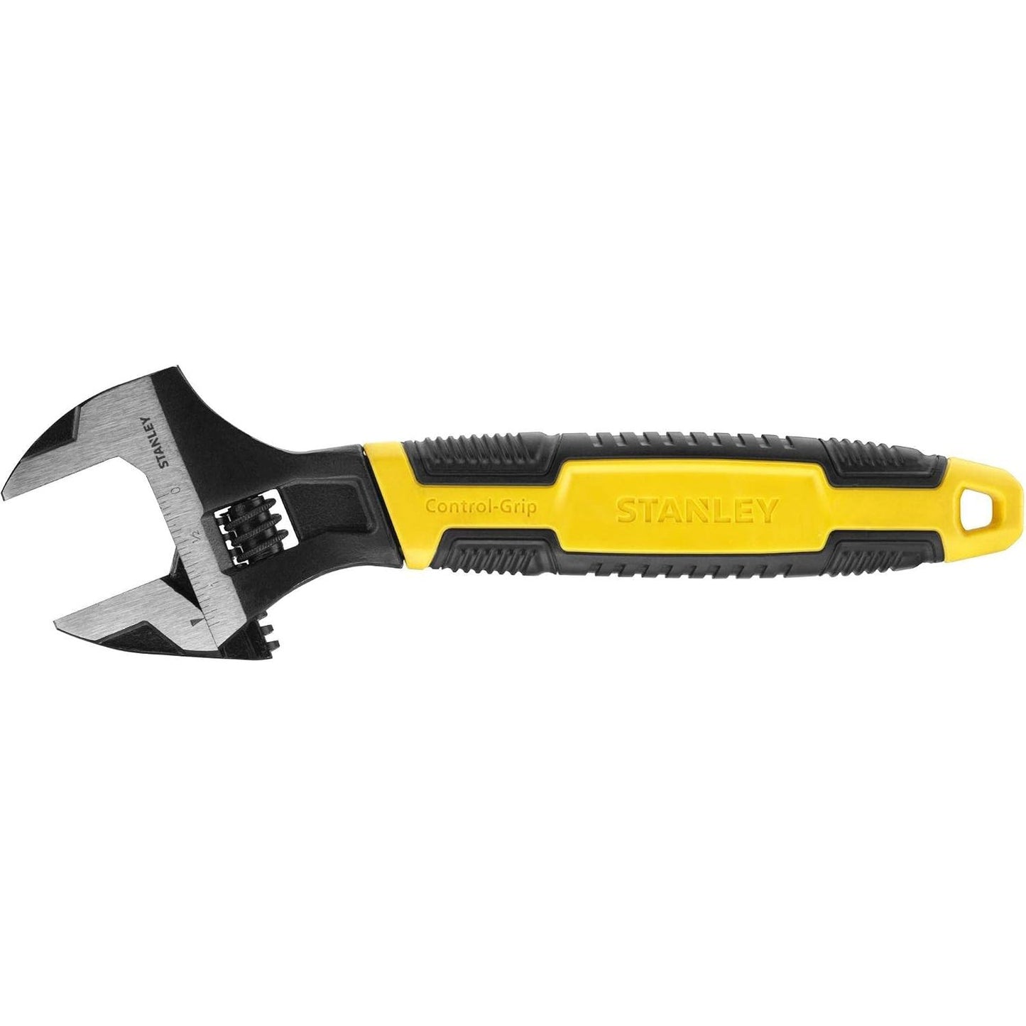 288944 - STANLEY Çelës me fund të hapur MaxSteel 0-90-950 (i rregullueshëm, gjatësi 39 mm x 300 mm, çelik krom vanadiumi, kokë e pjerrët)