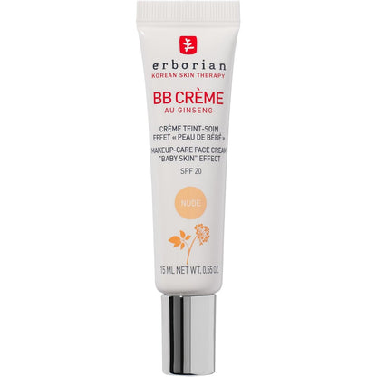 317032 - ERBORIAN Krem BB me Xhensen, Krem me Ngjyrë, Kujdes Korean për Fytyrën 5-në-1 me SPF 20, Ngjyrë Nude, 15 ml