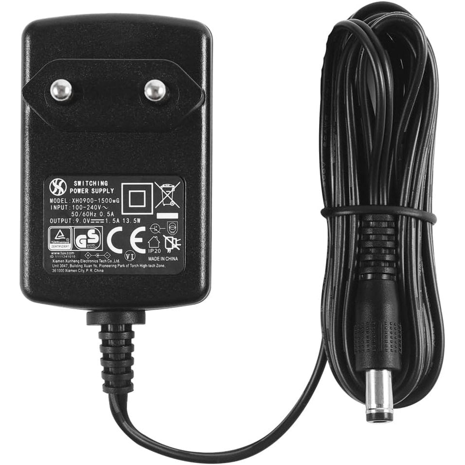 274042 - Furnizim me energji AC në DC 9V 1.5A, spinë 5.5 mm x 2.1 mm, spinë EU, negativ qendror