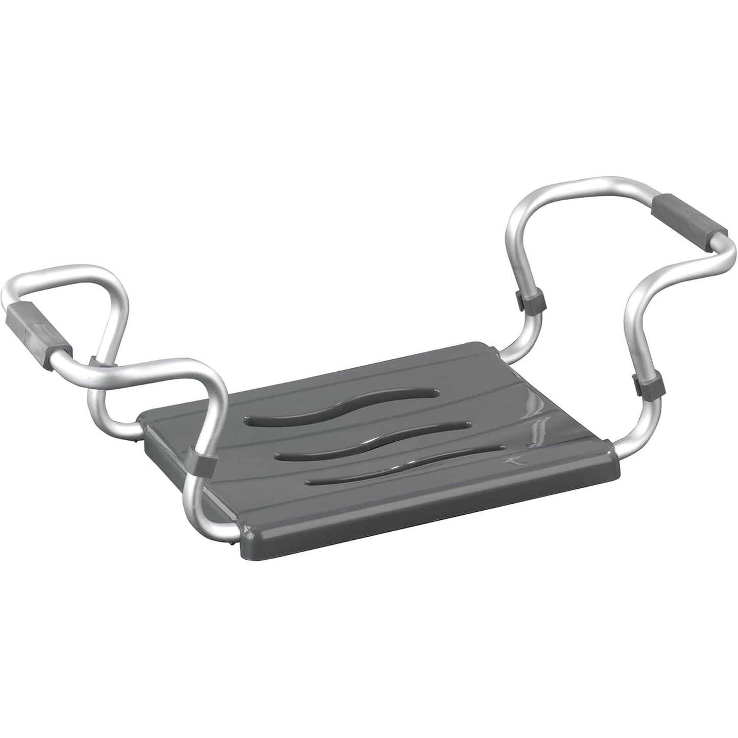 217566 - WENKO Sedilje për vaskë Secura Silver, e zgjerueshme nga 55 në 65 cm, Kapacitet ngarkese 120 kg, 55-65 x 18 x 26 cm