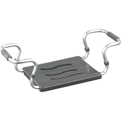 217566 - WENKO Sedilje për vaskë Secura Silver, e zgjerueshme nga 55 në 65 cm, Kapacitet ngarkese 120 kg, 55-65 x 18 x 26 cm