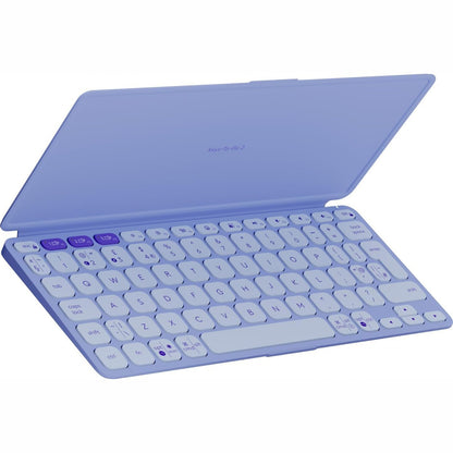 273008 - LOGITECH Keys-To-Go 2, Tastierë Portative Bluetooth për Tablet, Mbulesë të Integruar, e Hollë, Pa Tel, për Windows, Android, Linux, iPad, iPhone, Mac, Apple TV, QWERTY US NDËRKOMBËTAR - Vjollcë