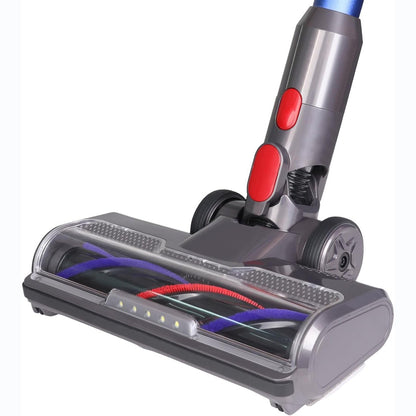 209085 - FURÇË FEVORCS për fshesë me korrent Dyson V7 V8 V10 V11 V15, e pajtueshme me grykë dyshemeje, e gjerë 26 cm, me 5 drita të përparme