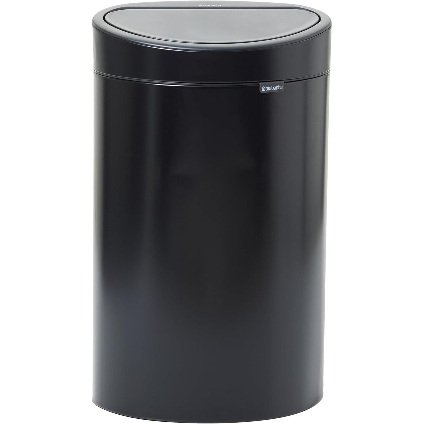 213045 - BRABANTIA Kosh Mbeturinash me futje plastike të lëvizshme, i zi mat, 40 L.