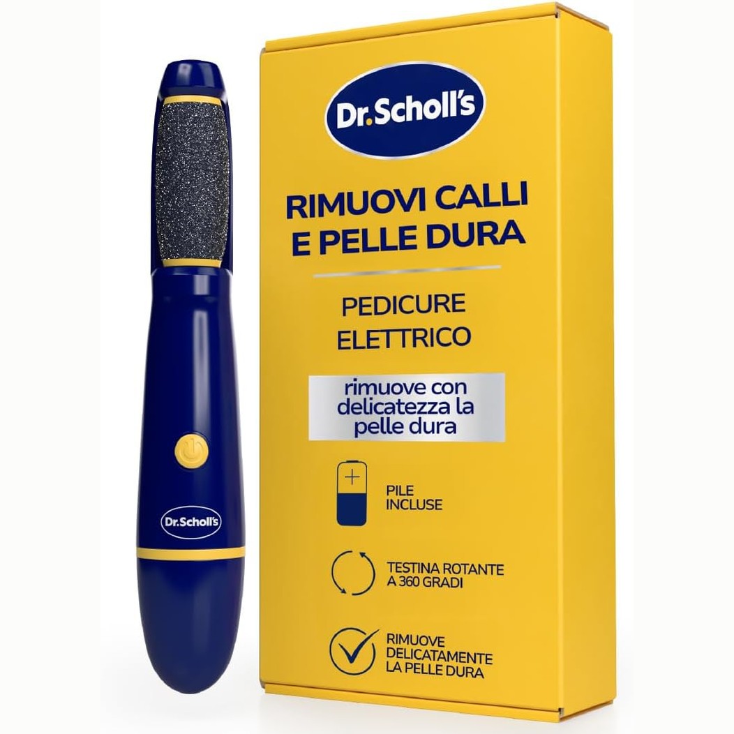 321712 - DR. SCHOLL - Limë elektrike për këmbët - Heqës kallosh - Pedikyr profesional - Bateri AAA të përfshira