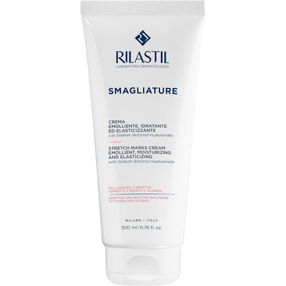336145 - RILASTIL Krem për Shenjat e Strijeve, Trajtim Kundër Shenjave të Strijeve, Zbutës, Hidratues dhe Elastikues për Lëkurë të Ndjeshme, Pako 200 ml