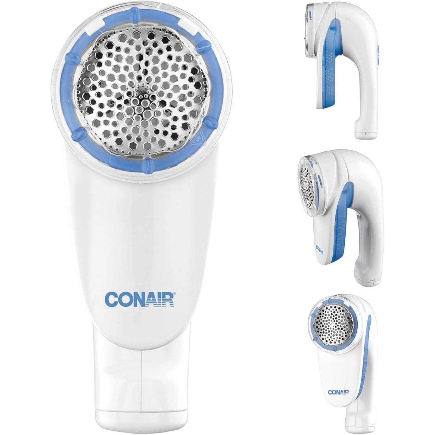 241371 - CONAIR Heqës pushi CLS1XE, rroje me bateri për rroba dhe pëlhura, dorezë ergonomike, e bardhë/blu