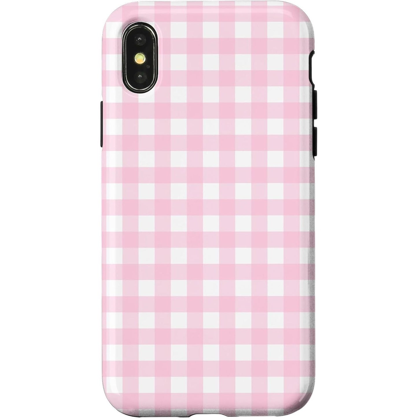 276832 - Mbrojtëse rozë me kuadrata për iPhone X/XS