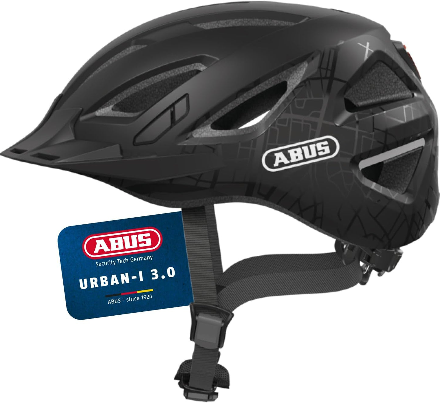 292311 - ABUS - Helmetë biçiklete 40193, e zezë, M (52-58 cm)