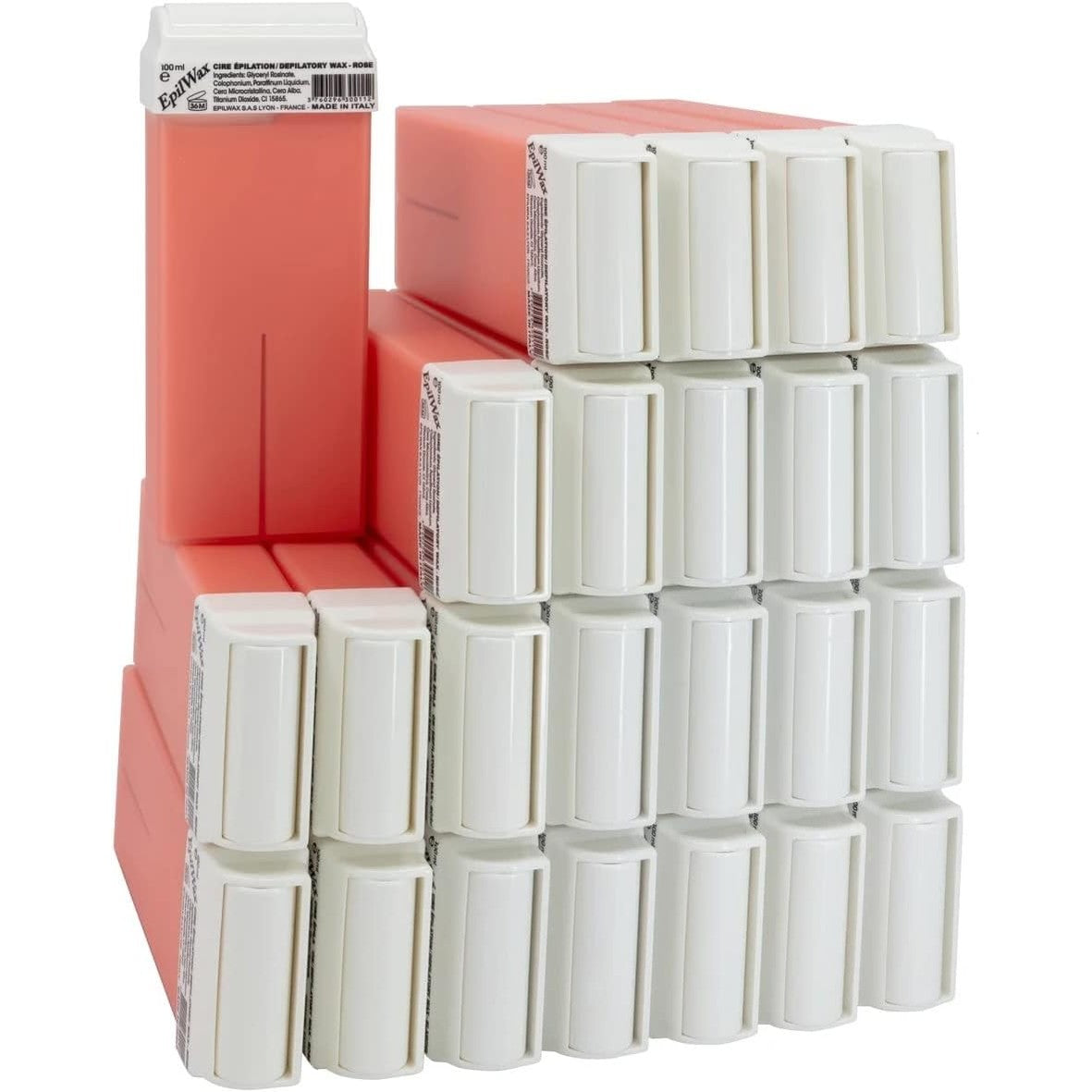303314 - EpilWax Dyll Roll-On me aromë trëndafili, për këmbë, sqetulla, trup, pako me 12 mbushje/fishekë, 100 ml