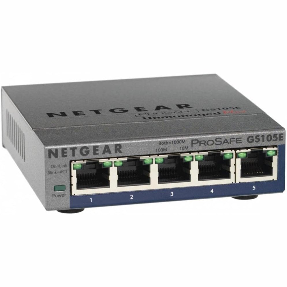 268156 - NETGEAR Ndërprerës GS105E-100PES, Gigabit Ethernet, 5 porta, VLAN, energji e gjelbër, i menaxhuar me Smart PLUS
