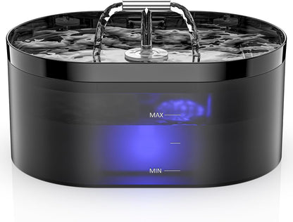 253657 - SHATËRVAN AUTOMATIK UJI 2.2L - Dispenser Uji për Mace me LED - Super i Qetë