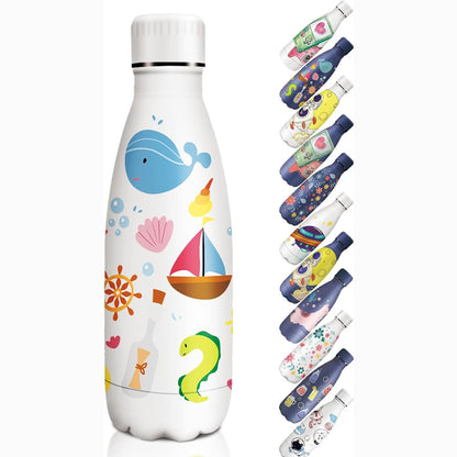237177 - HONEYHOLLY Shishe uji prej çeliku inox, termos 350 ml, pa BPA, e papërshkueshme nga rrjedhjet, e izoluar me vakum, shishe e izoluar me mure të dyfishta
