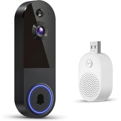 322690 - FameVibe Kamera me zile dere pa tel 1080P, Zbulim njerëzor me inteligjencë artificiale, Shikim nate, Audio 2-kahëshe, Mundësuar nga bateria, Ruajtje në renë kompjuterike, WiFi 2.4G, Mbikëqyrje e brendshme dhe e jashtme (e zezë)