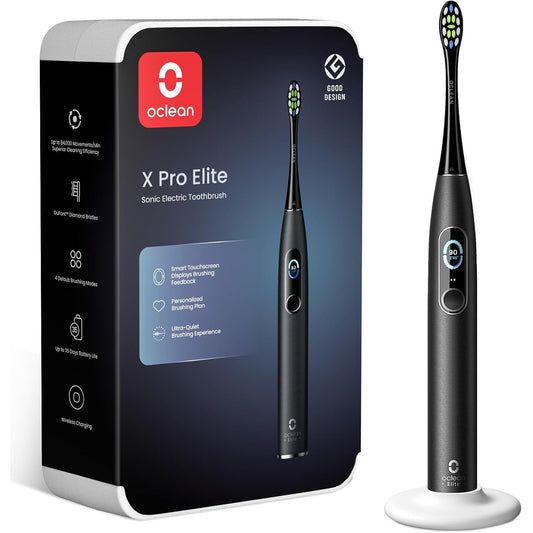 301674 - OCLEAN Furçë dhëmbësh X Series Pro Elite Sonic, 8-zonash, 4 mënyra pastrimi, jetëgjatësi baterie 35-ditore, karikim pa tel