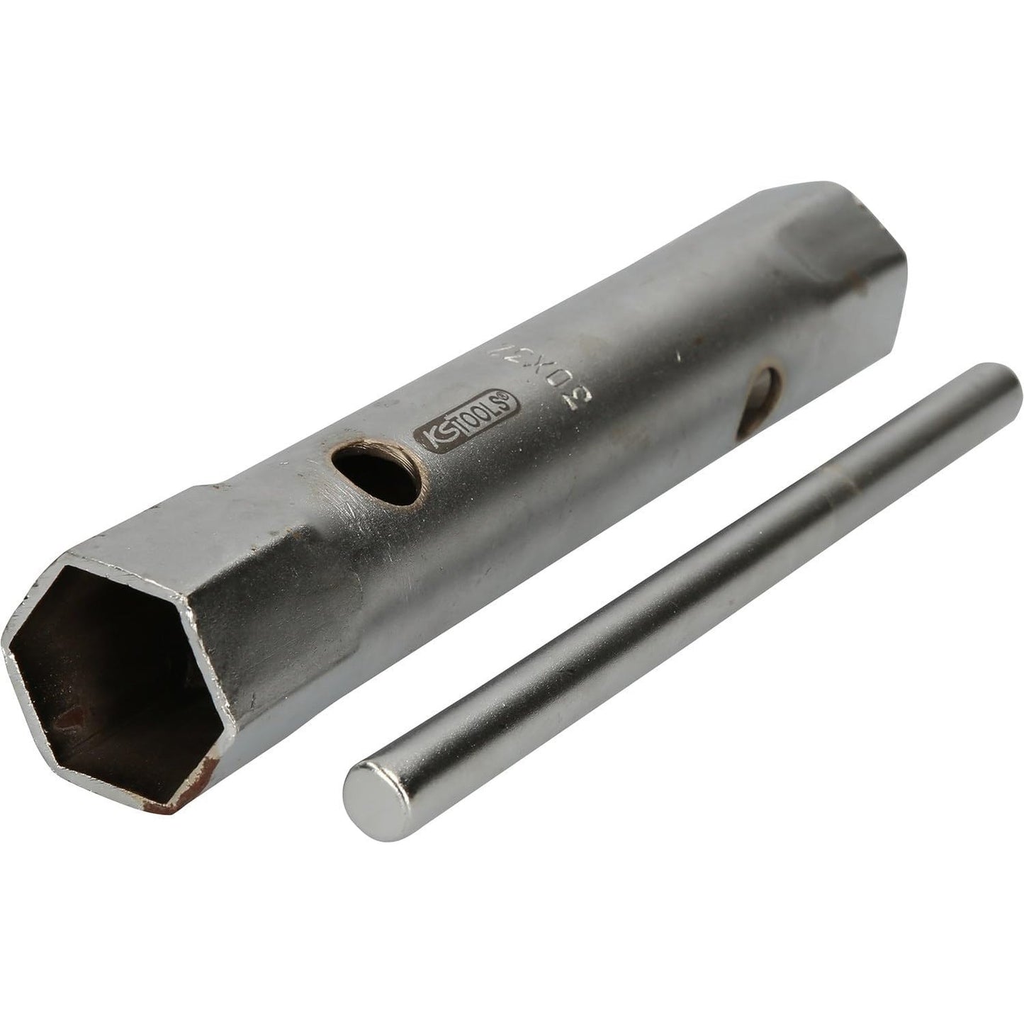 293983 - KS TOOLS 518.0880 Çelës Tubi i Drejtë, 30 x 32 mm Krom Saten