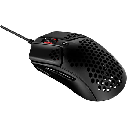 268246 - HYPERX Pulsefire Haste, Maus Lojërash me Tel, Ndriçim RGB, 6 Butona të Programueshëm, 16,000 DPI, Rezistencë ndaj 60 Milion Klikimesh, Kabllo HyperFlex, Kompatibël me Shumë Platforma, i Zi
