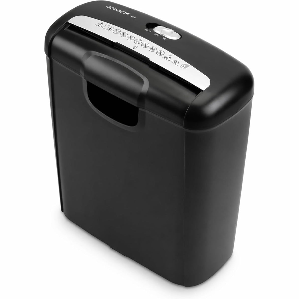 295959 - GENIE 240S Shredder Profesional Letre me prerje shiritash, deri në 6 fletë, Niveli i Sigurisë P2, 72 dB, përfshin kosh mbeturinash 10L