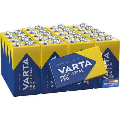 124167 - VARTA - Bateri Industriale Alkaline 9V 6LR61, Pako me 20, Prodhuar në Gjermani