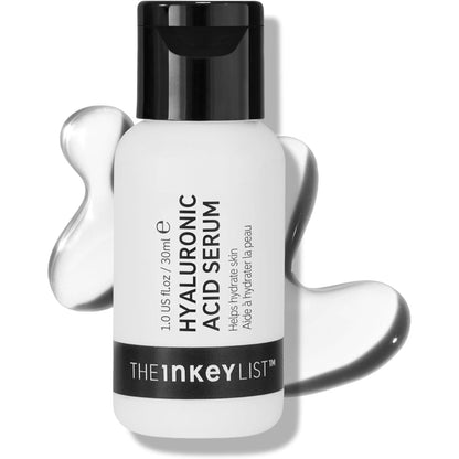 301328 - INKEY LIST Serumi i fytyrës me 2% acid hialuronik, 30 ml, kujdes hidratues për lëkurën, i përshtatshëm për veganë