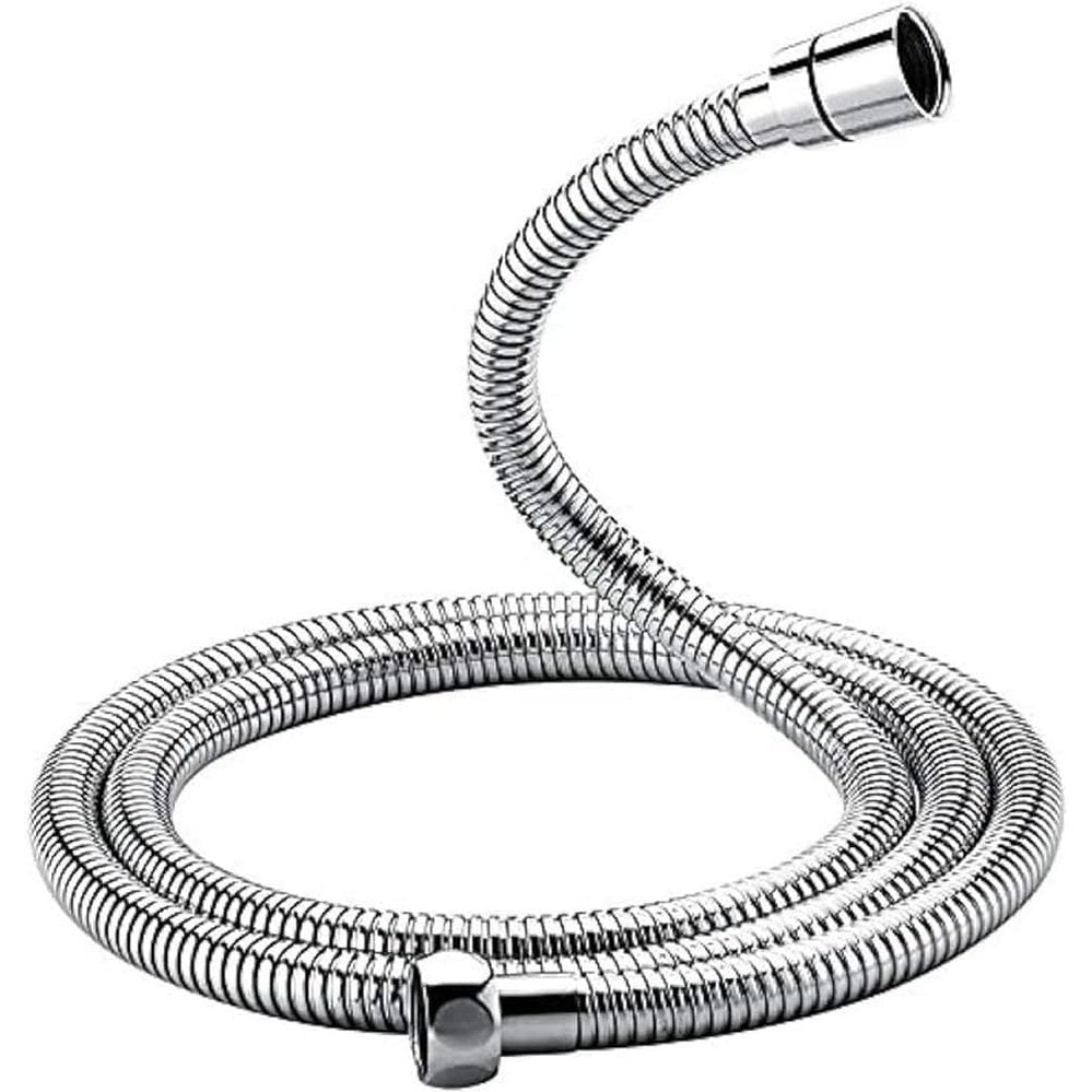 289287 - GRIFEMA Tub dushi 1.5m - Tub fleksibël prej çeliku inox, anti-përdredhje, i papërshkueshëm nga rrjedhjet, i përshtatshëm universal G1/2", me përfundim krom-argjend