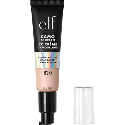 275519 - ELF - Krem CC Camo - Fondatinë korrigjuese të ngjyrës me mbulim mesatar deri të plotë dhe SPF 30 - Ngjyrë e Mjaftueshme 125 C - 30 g