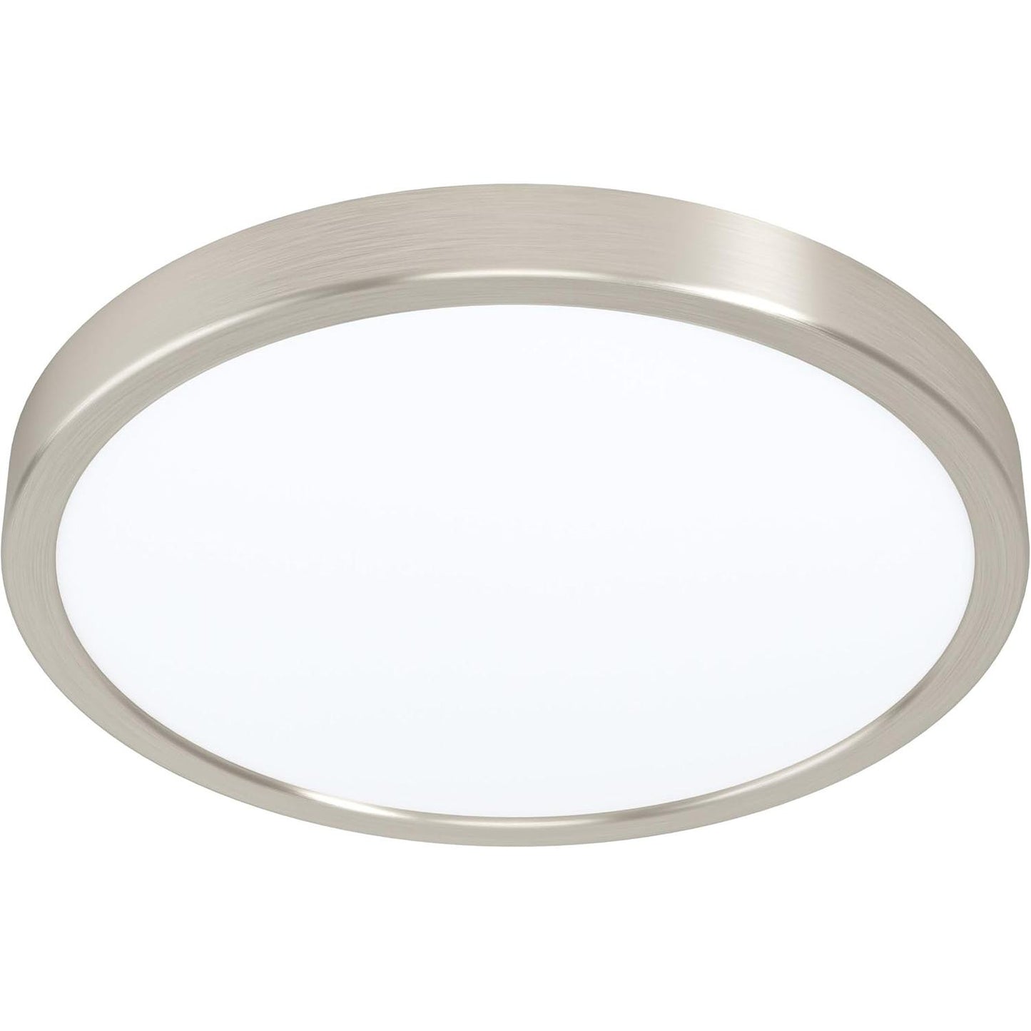 221812 - EGLO Llambë tavani LED Fueva 5, Ø 28.5 cm, çelik, sipërfaqe plastike, nikel mat, e bardhë, llambë sipërfaqësore LED e bardhë neutrale