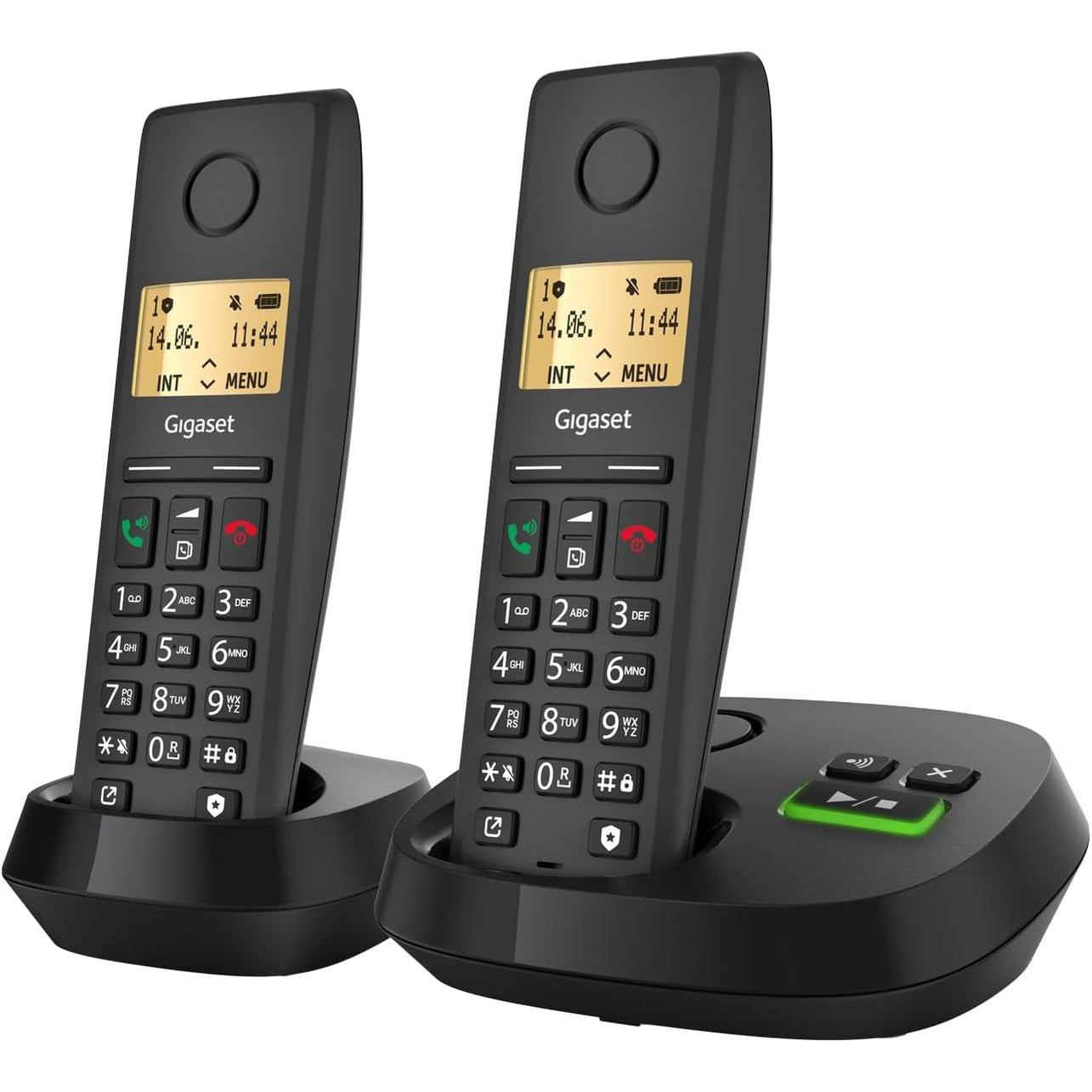 276471 - GIGASET Pure 220A Duo, 2 Telefona DECT pa Tel, Sekretari Telefoni, Buton Bllokimi Thirrjesh, Funksion Pa Duar, 80 Kontakte, E Zezë Antracit