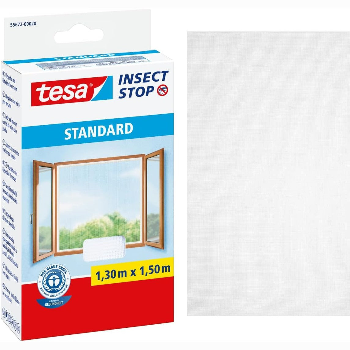 335133 - TESA Insect Stop Velcro Skicë kundër Mizave - 130 cm x 150 cm - E Bardhë