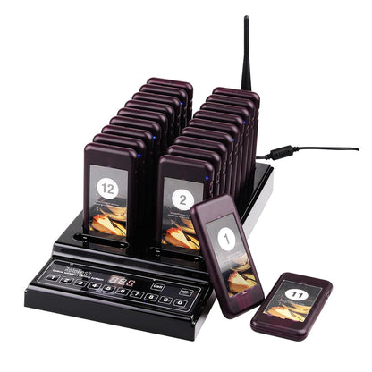 272779 - Retekess Sistemi TD174 Pager, sistem thirrjeje për restorante, rreze 300m, 3 mënyra thirrjeje, tregues baterie