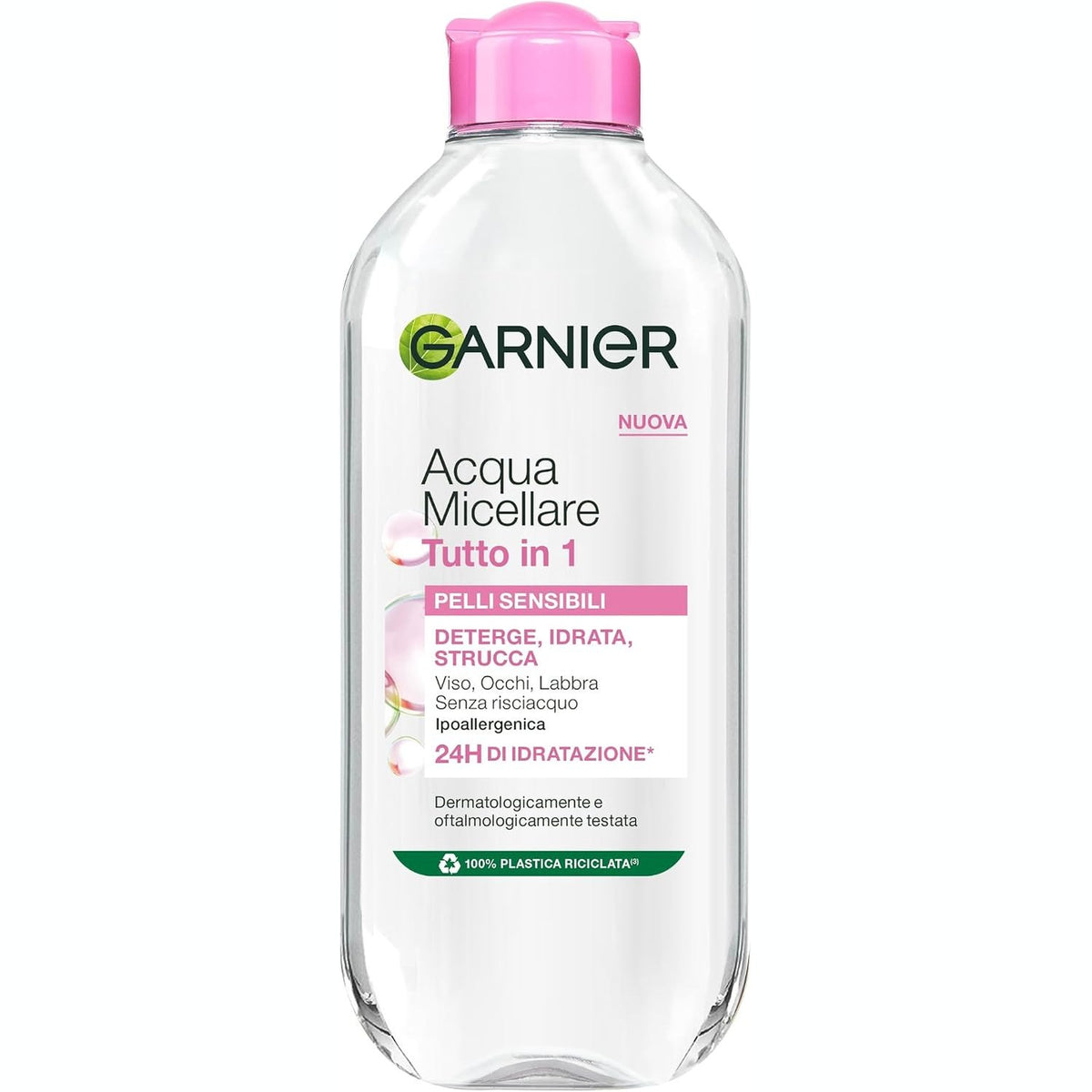 306958 - Garnier SkinActive Ujë Micelar Gjithçka-në-1, Për Lëkurë të Ndjeshme, 400 ml, 100% Heq Grimi, Lëkurë e Pastruar dhe e Hidratuar për 12 Orë, Me Micelele dhe Glicerinë