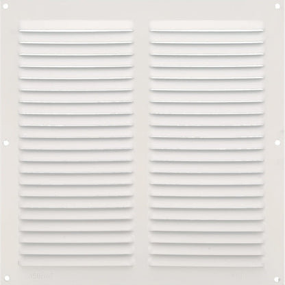 294527 - AMIG - Grilë Katrore Alumini - Përmasat: 250 x 250 mm - Grilë Ventilimi për Daljen e Ajrit - Ngjyra: E Bardhë
