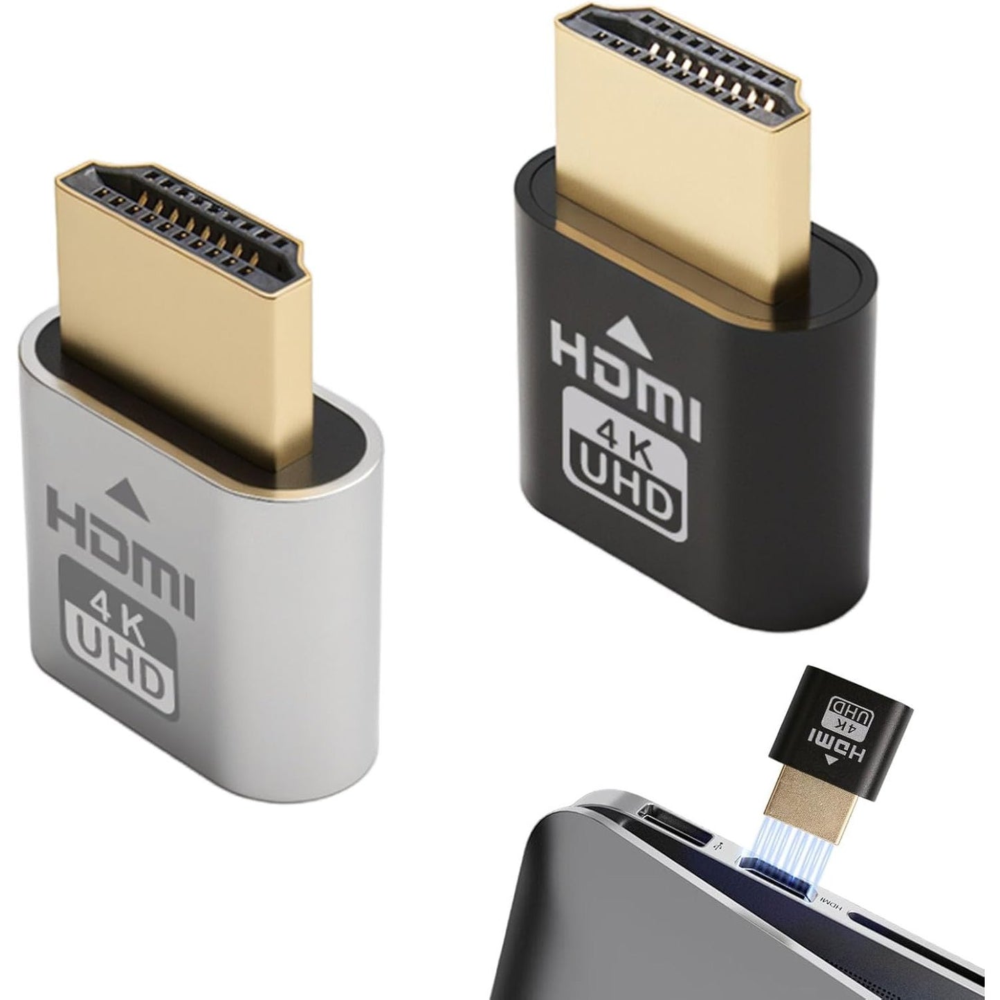 274303 - Pako me 2 adaptorë transmetimi HDMI pa tel 4K, Adaptor ekrani me shkop transmetimi për TV inteligjent, Marrës për TV, PC, pajisje celulare