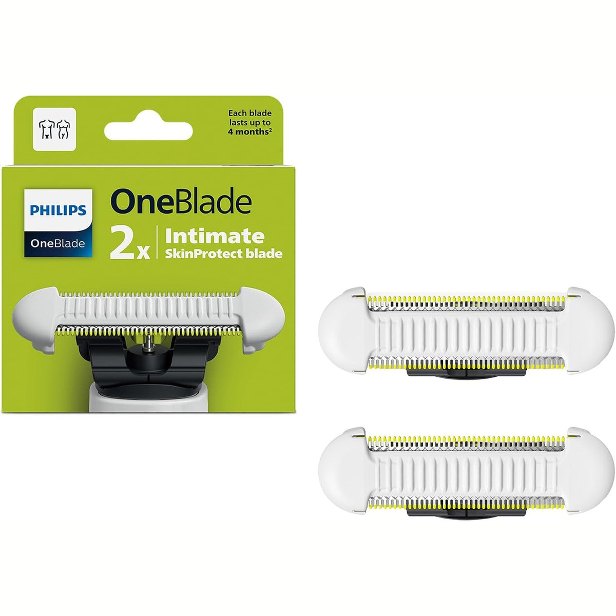 303164 - PHILIPS Tehe intime OneBlade | Pako me 2 | Modeli QP229/50 | SkinProtect