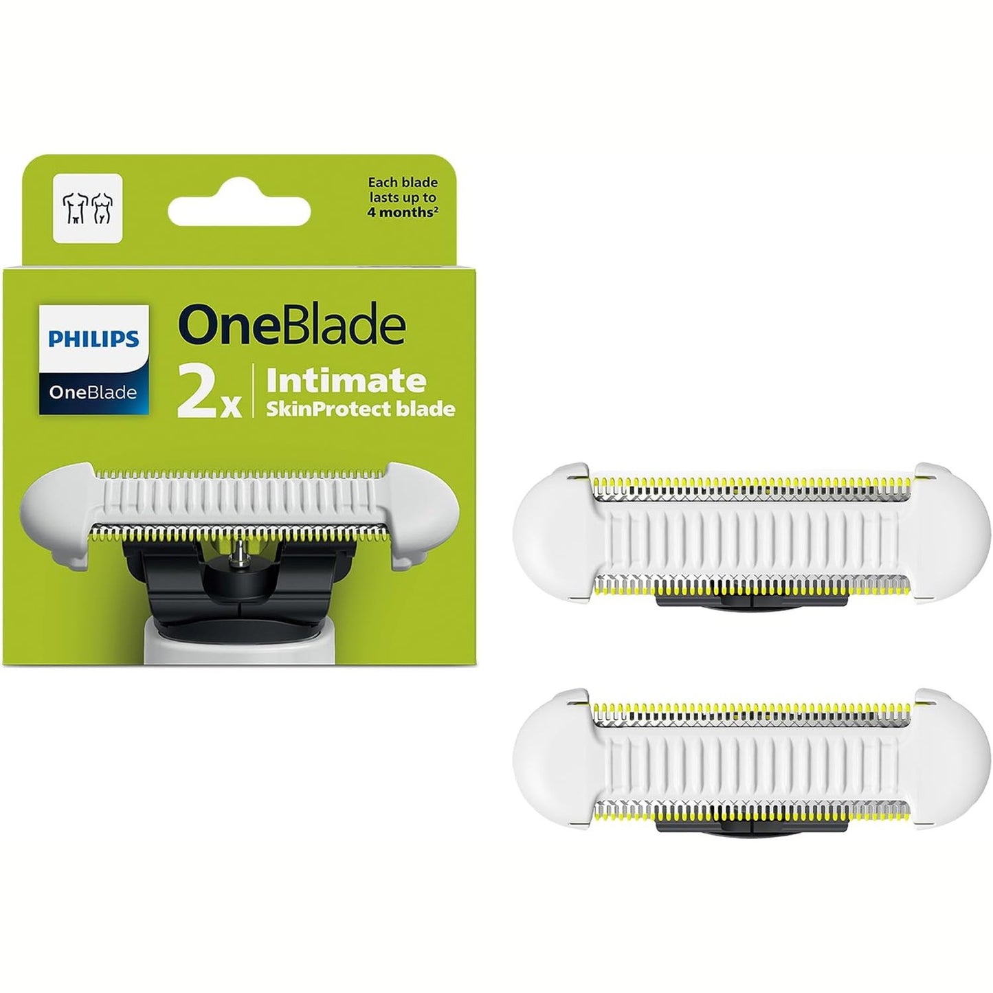293260 - PHILIPS Teh zëvendësues për mbrojtjen e lëkurës OneBlade QP229/50, çelik inox, 2 copë