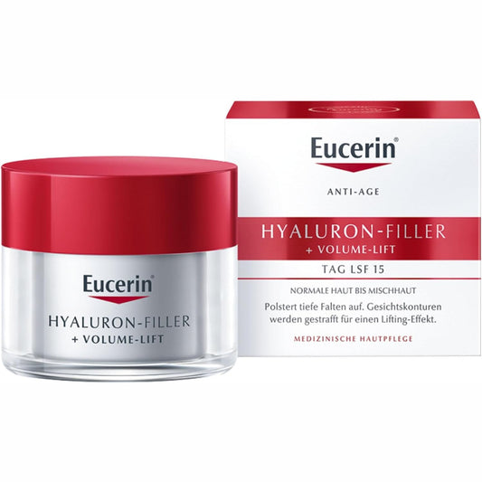 311319 - EUCERIN Krem ditor Hyaluron-Filler + Volume-Lift SPF 15 50 ml, krem fytyre kundër rrudhave me acid hialuronik për lëkurë të kombinuar dhe normale